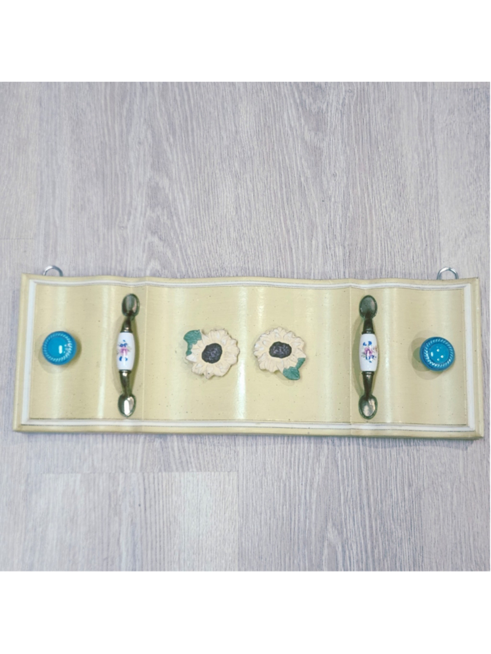 Handmade wall knob hook shelf repurposed drawer front